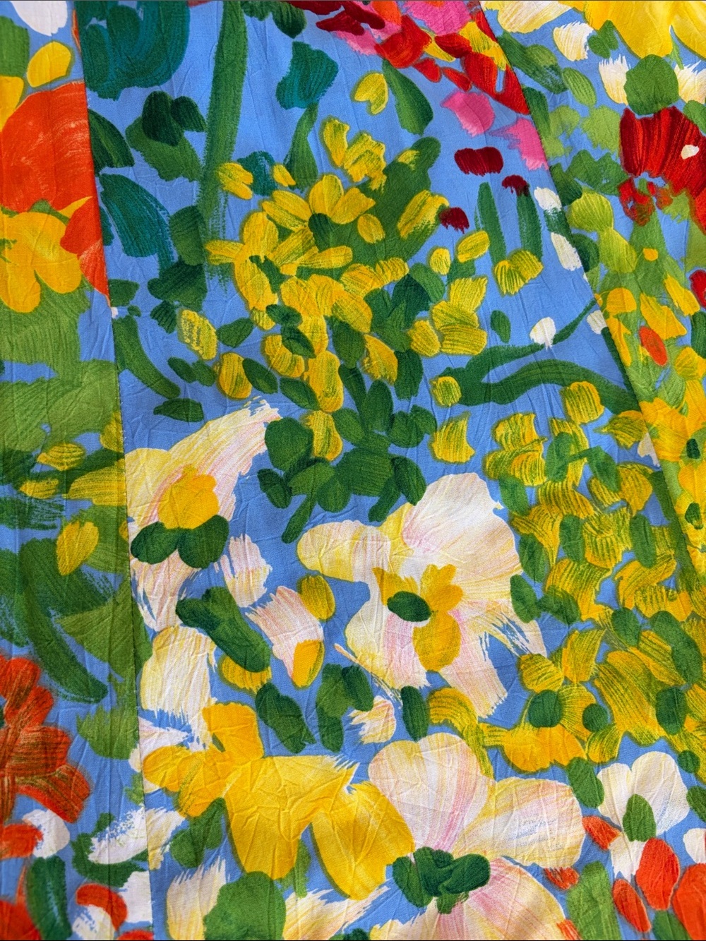 Vintage Jams World Bright Multi-Color Floral Maxi Dress Hawaii Size M - Picture 4 of 7